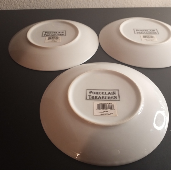 Porcelain Treasures Paris Theme 6" Canape Plates (Set Of 3) - Picture 3 of 3